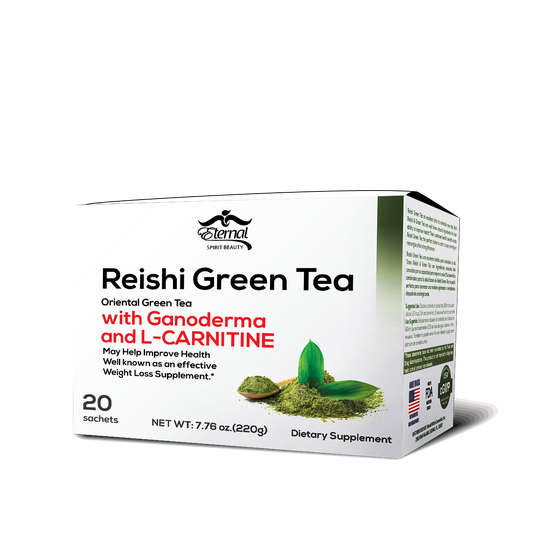 Reishi Green Tea | with Ganoderma and L-Carnitine | 20 Sachets per box